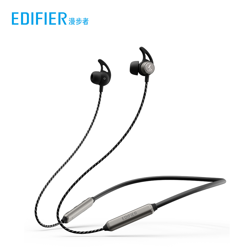 EDIFIER/漫步者 W300BT无线5.0蓝牙耳机双耳挂脖式入耳式磁吸跑步运动超长待机安卓通用耳麦