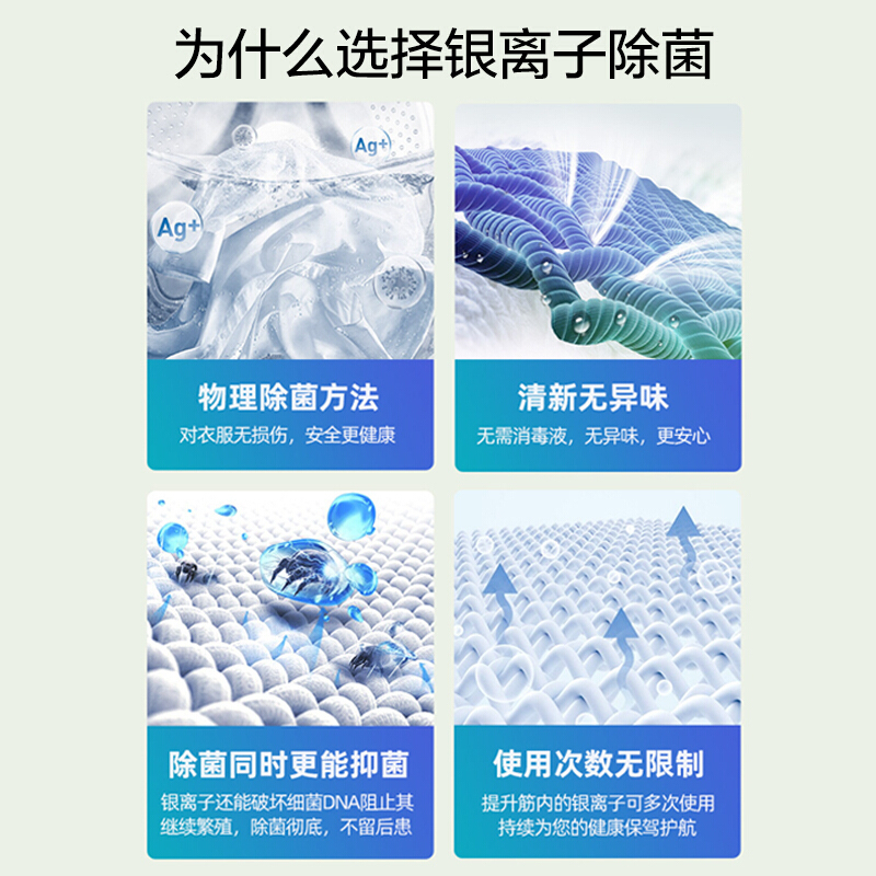 小天鹅(LittleSwan) 10公斤洗烘一体滚筒洗衣机全自动 TD100V62WADS5 银离子除菌 智能家电