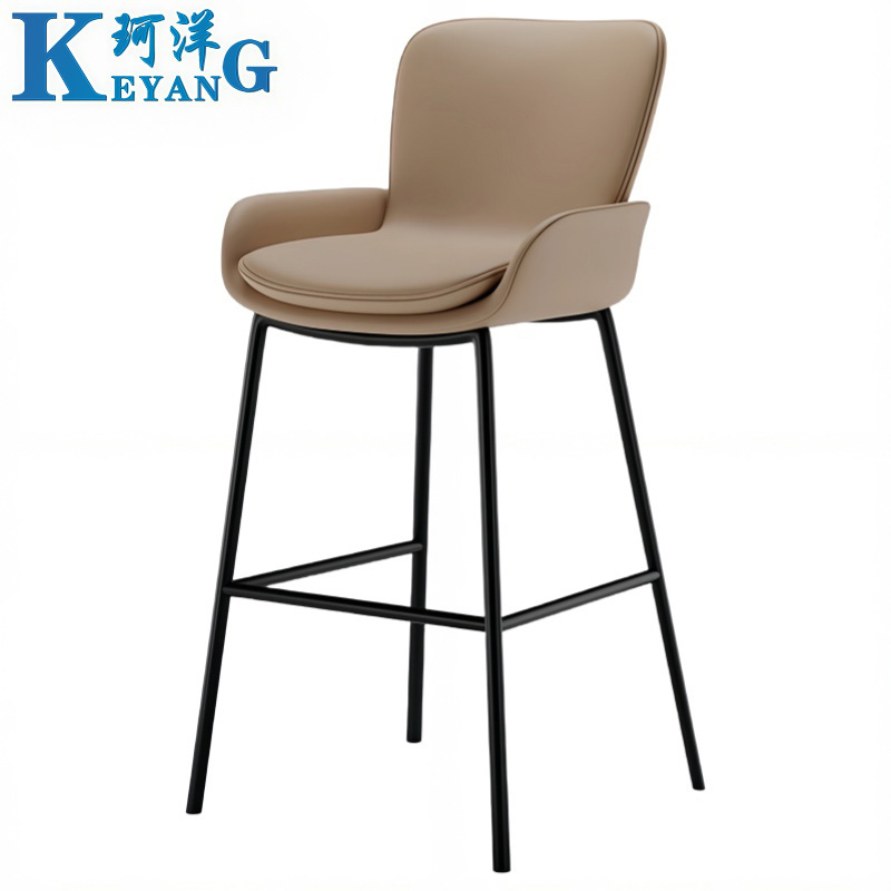 珂洋 高脚椅 75cm(驼色) 把高清大图