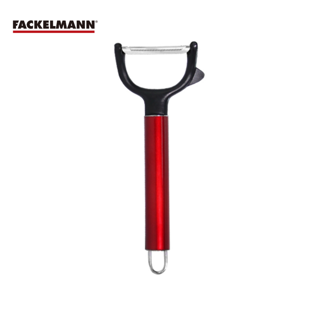 法克曼FACKELMANN亮红手柄 Y形削皮器 果蔬削皮刀去皮器