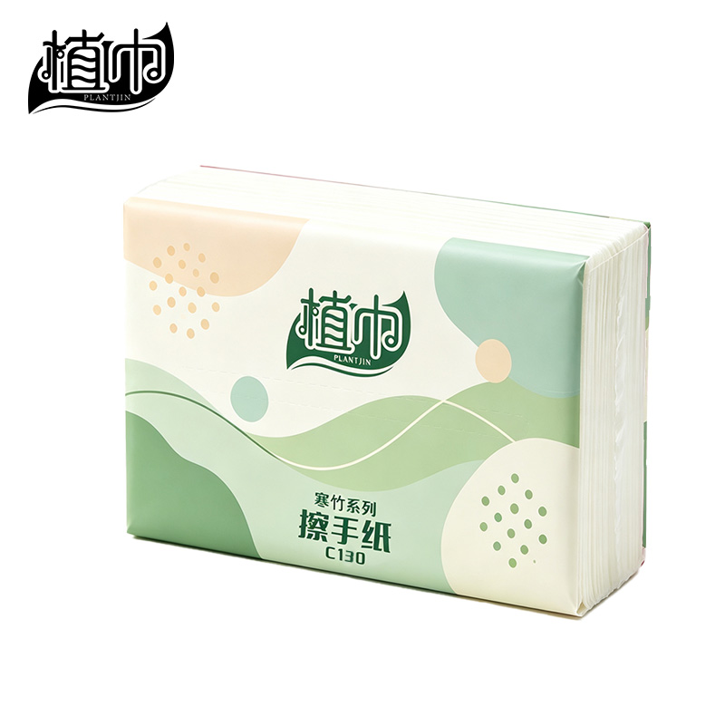 植巾 C130 寒竹系列 225*230mm 200抽/包 单层擦手纸 20包/箱 1箱