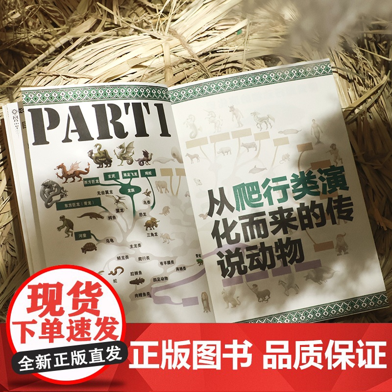 幻想物种起源 传说生物演化图鉴 川崎悟司 日本科普动物进化解剖奥秘动漫科普绘本漫画书籍古生物研究跟动物交换身体高清大图