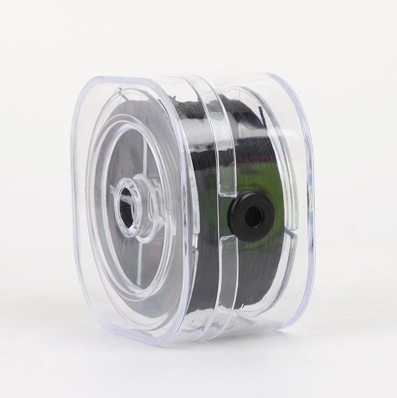 扁平防尘弹力线串珠手链不掉色弹力线文玩皮筋手串耐磨绳手工--黑色