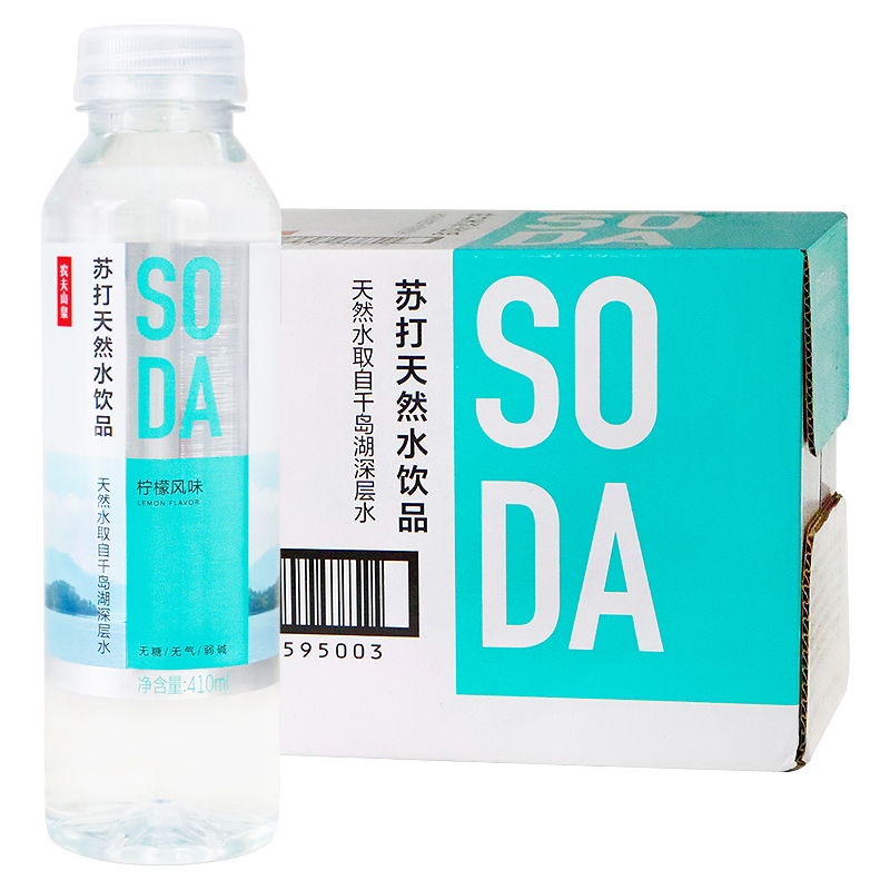 农夫山泉柠檬味苏打水410ml*15瓶