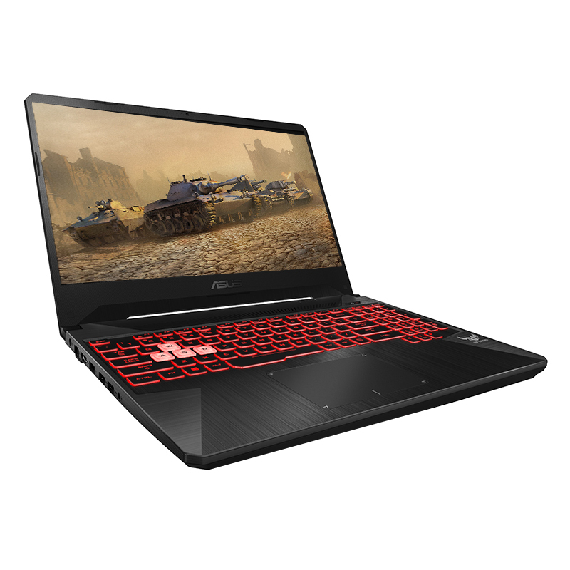 华硕(ASUS) 飞行堡垒6代 FX86FE经典 15.6英寸金属六核游戏本笔记本电脑（i7-8750H 8G 1TB+128GB GTX1050Ti 4G独显 IPS屏）定制