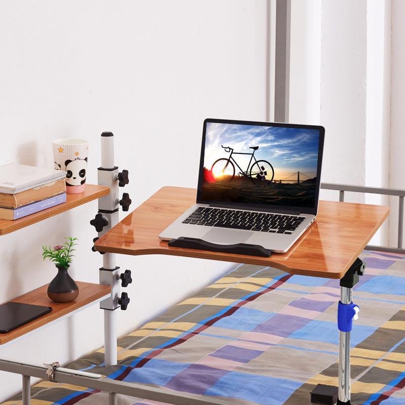 床上书桌旋转电脑桌大学生宿舍上铺折叠寝室写字悬空小桌子床上桌