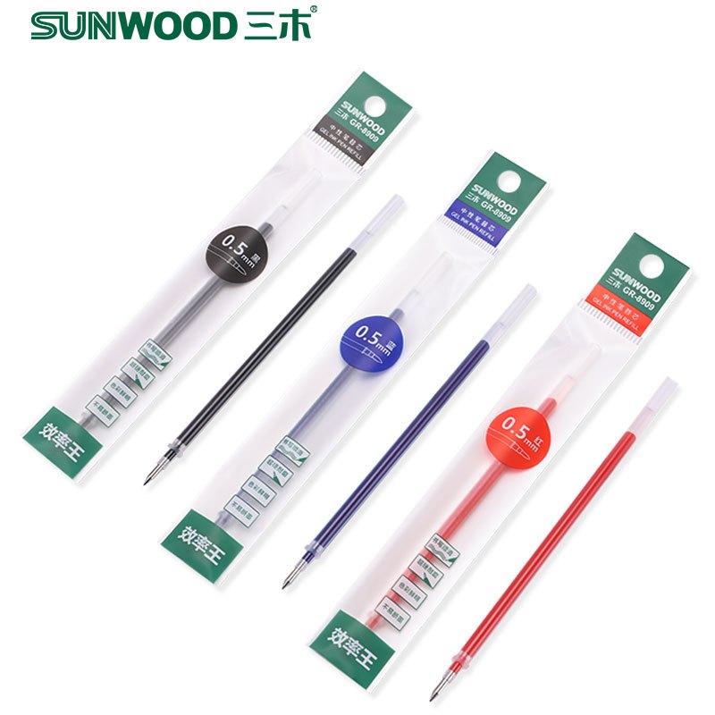 三木(SUNWOOD)SMGR-8909中性笔0.5mm签字笔笔芯学生用品办公用品20支/盒