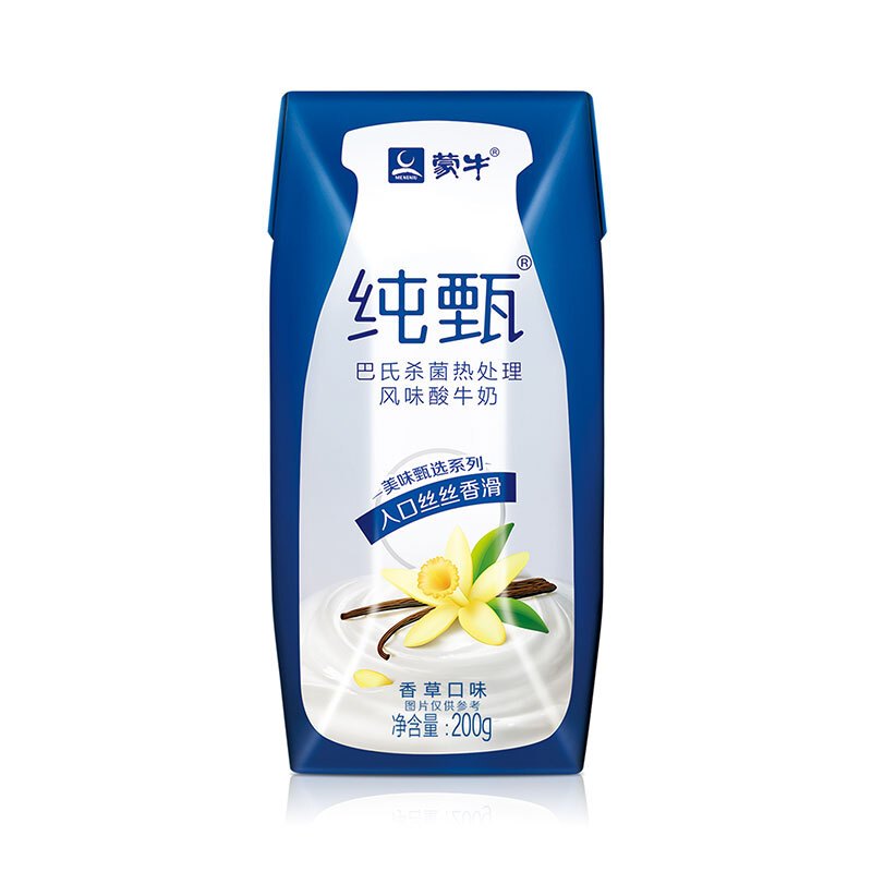 蒙牛 纯甄 酸牛奶 香草味200g*16盒