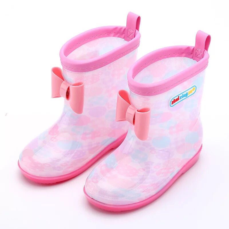 儿童雨鞋防滑宝宝雨靴幼儿园小童男童女童雨水鞋加绒雨靴小孩水靴黄色