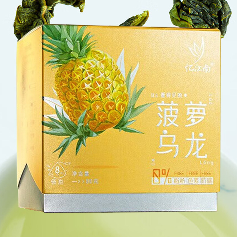 忆江南花草茶冷泡水果茶网红茶包凤梨乌龙茶菠萝乌龙80g