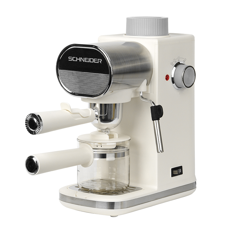 施耐德 咖啡机 SWK-XCFL02 复古白