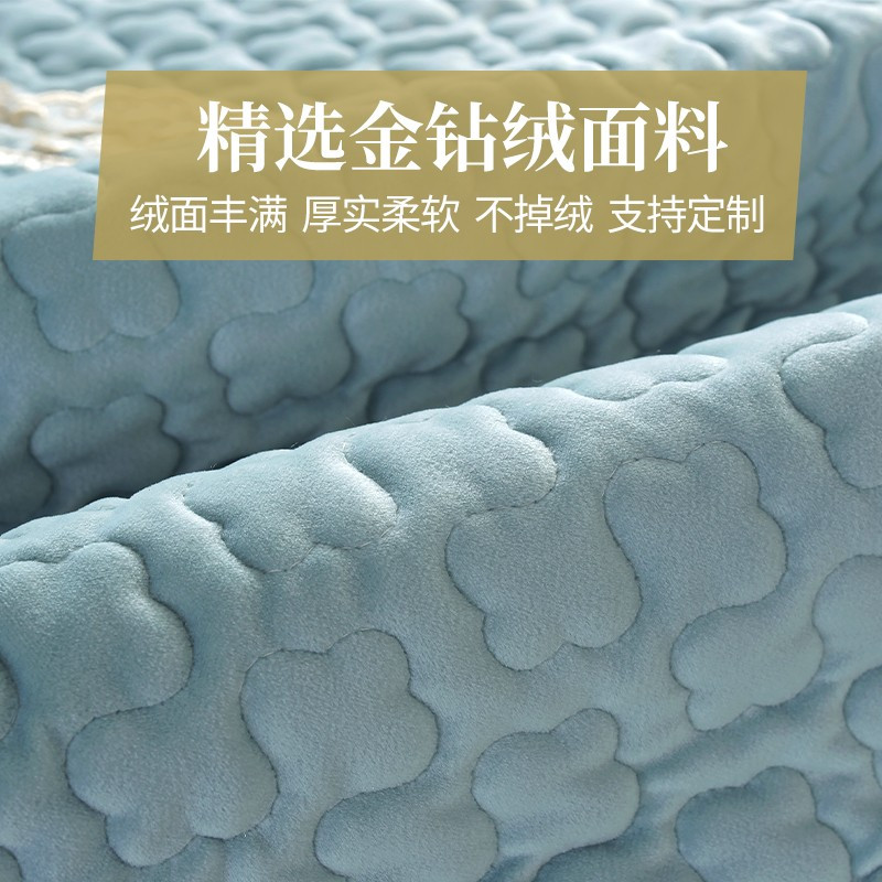 幸福派冬季沙发垫冬款毛绒加厚防滑沙发垫子布艺沙发套坐垫飘窗垫沙发