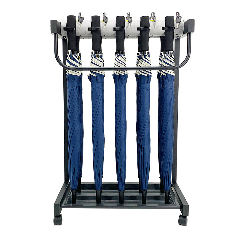 便民雨伞架带锁酒店超市大堂12头闪电客商用定制家用口雨伞收纳置物架