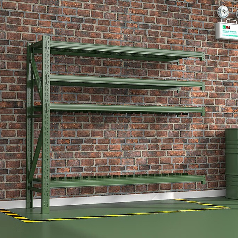 DXBG消防铁锹镐农具摆放架安保装备器材存放架绿色盾牌货架大盾牌架重型-副架高清大图