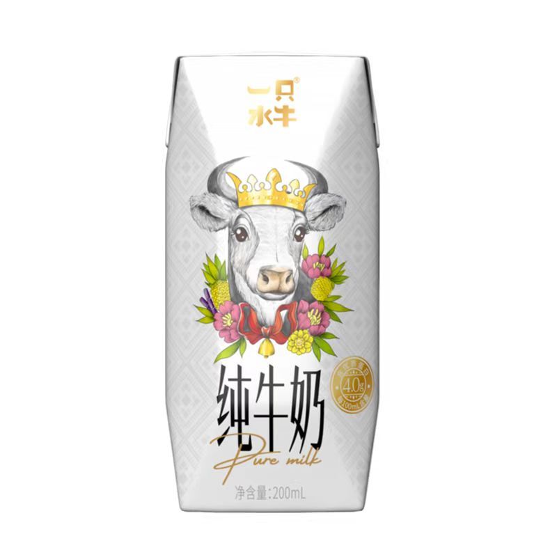 一只水牛4.0g蛋白质水牛奶整箱儿童奶广西特色奶早餐奶200mlx10盒
