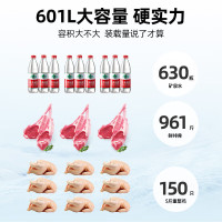星星(XINGX)BD/BC-618GD冰柜618升商用卧式大冷柜 冷藏冷冻转换商用保鲜设备 雪糕冰冻柜急冻速冻大冰柜