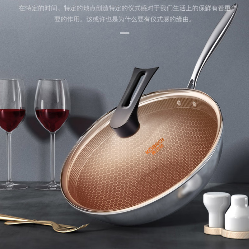 康巴赫 CLK32D12 精英款三层钢炒锅32cm / 把高清大图