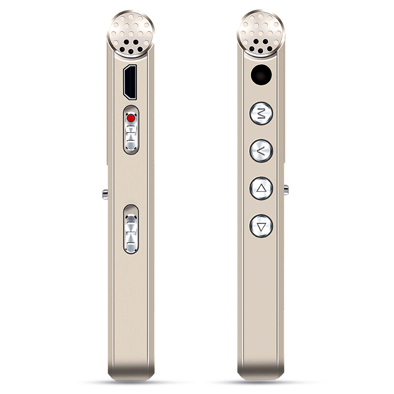 [苏宁自营]山水SANSUI录音笔H-602金色 专业高清降噪微型迷你远距MP3有屏播放器 外放随身听带外放微型易携带