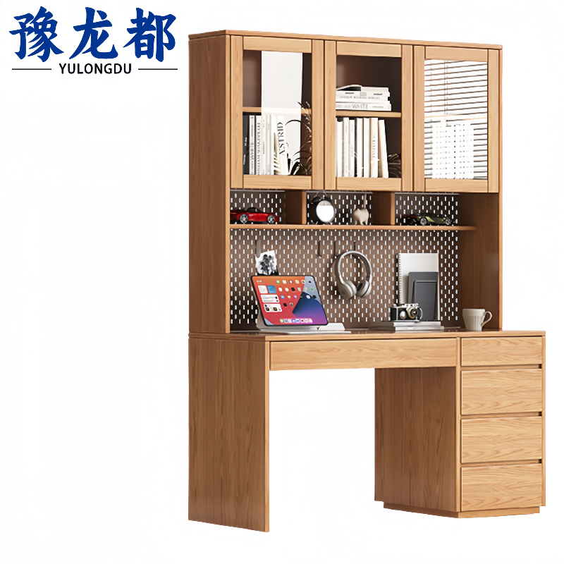 豫龙都电脑桌实木张高清大图