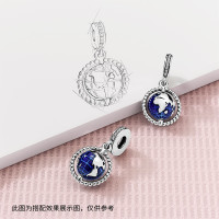 Pandora潘多拉 925银串饰旋转地球925串珠 798021CZ