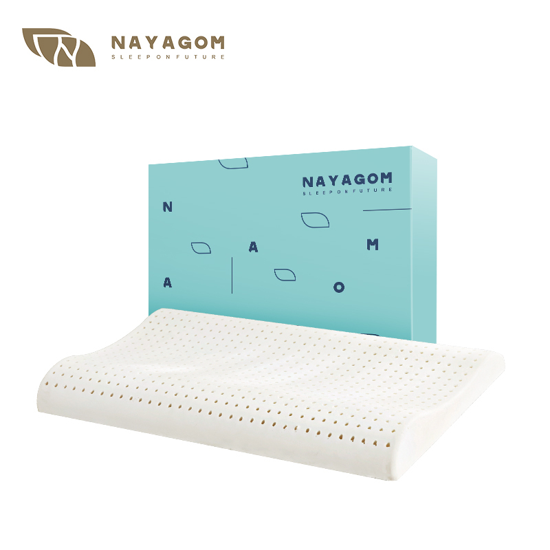 楠伢宫NAYAGOM天然纯乳胶枕头0-6岁儿童特拉雷工艺枕芯 成长型
