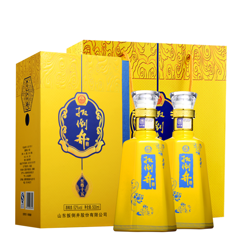 白酒42扳倒井蓝a6500ml6瓶浓香型白酒整箱装纯粮酿造商务用酒送礼自饮