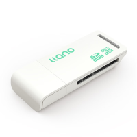 绿巨能（llano）读卡器 多合一 SD/TF读卡器 多功能相机手机读卡器 Micro SD读卡器 二合一