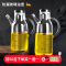 玻璃油壶防漏油瓶厨房烘焙精灵家用调味料装酱油醋瓶大油罐套装 650ML-竹木盖[送赠品]