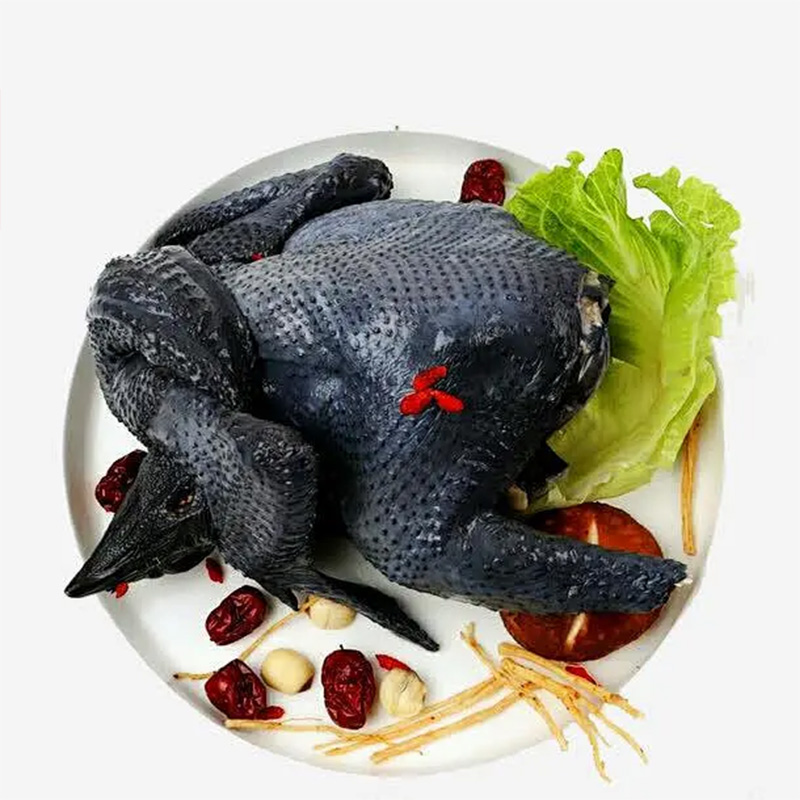 雀淘 白羽乌鸡800g/只 1只装新鲜现杀冷冻肉质鲜美农家慢养整只顺丰发货高清大图