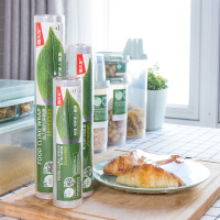 禧天龙免刀撕保鲜膜家用抗菌PE水果食品专用食品级耐高温可微波 抗菌点断式25cm宽*60mx4卷