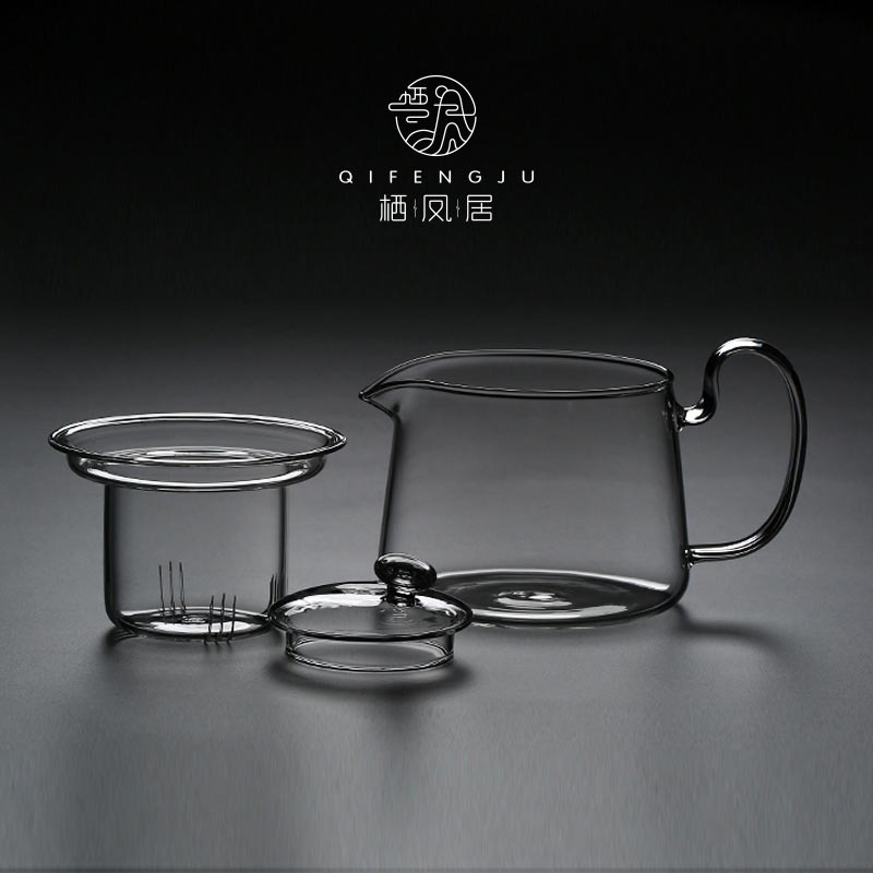 栖凤居 耐热玻璃茶壶耐高温家用功夫茶具电陶炉煮茶壶过滤泡茶壶