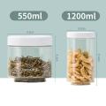 茶花(CHAHUA)塑料密封罐储物保鲜盒杂粮罐冰箱收纳盒1200ml+550ml*2_319