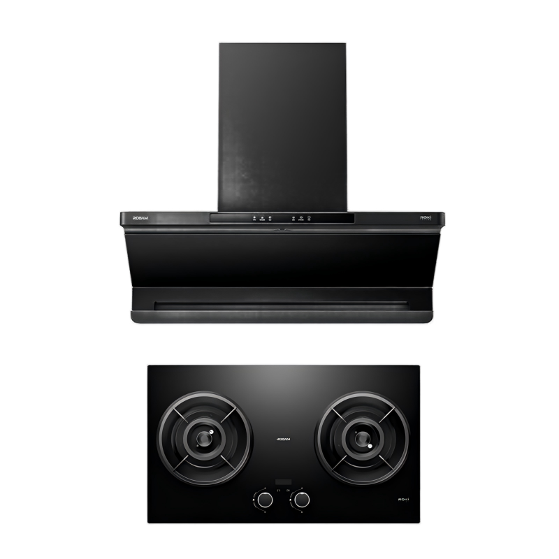 老板(Robam)顶侧一体小西柚L5Pro+定时E1S灶具 抽吸排油烟机灶具烟灶套装超薄平嵌上门安装 天然气高清大图