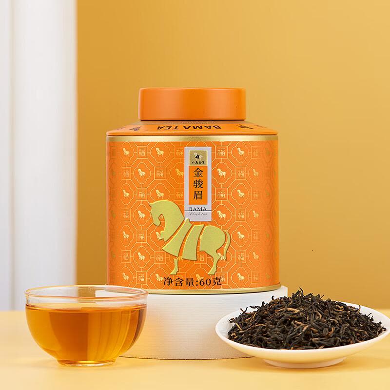 八马茶业红茶百福武夷山金骏眉特级60g罐装茶叶图片