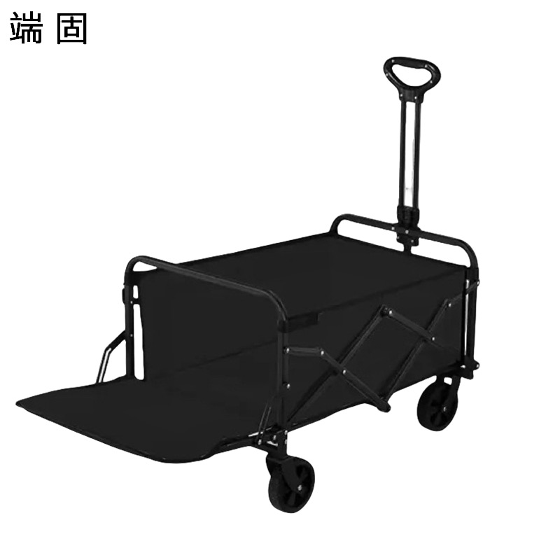 端固 手推车折叠车营地车露营车小号拖斗款5寸轮 TD5-71CM/个高清大图