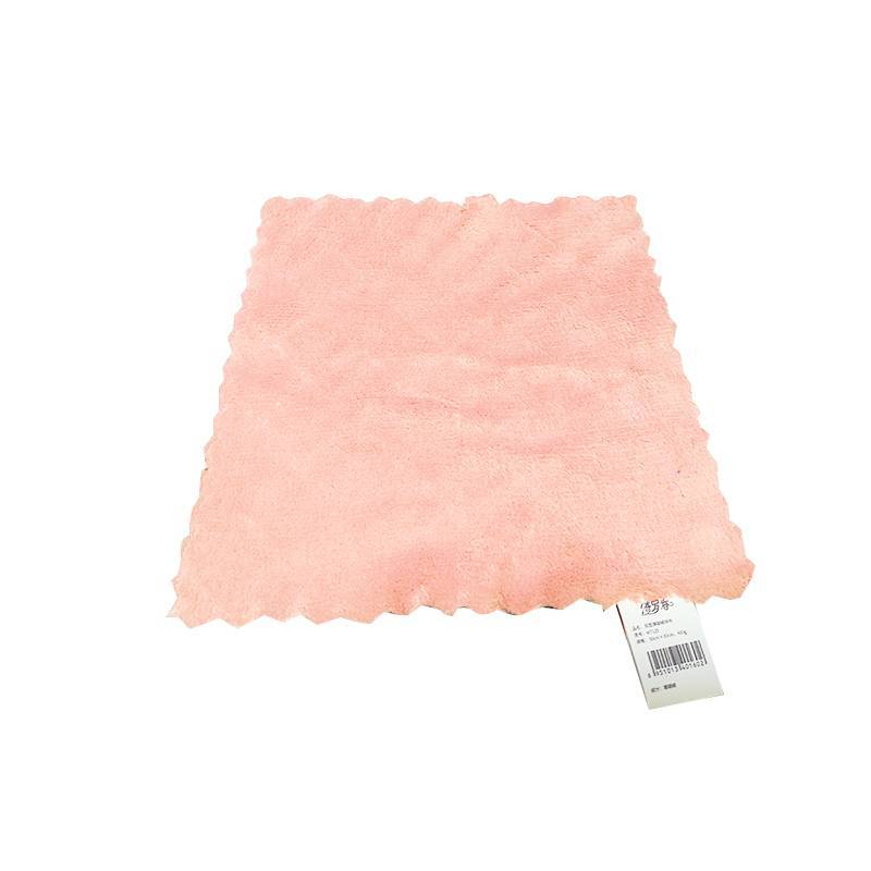 绮罗香 双面双色珊瑚绒吸水抹布 平方克重400g 300*300mm/条
