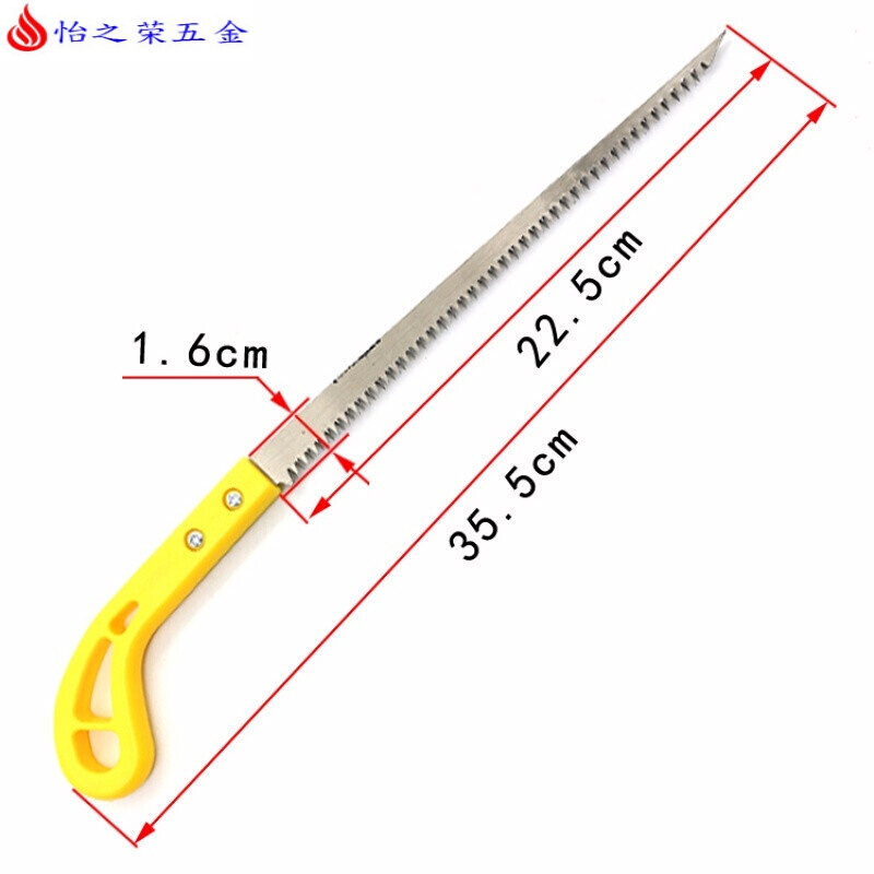 手锯手板锯木工锯园林多功能锯子伐木锯工具手工锯锯子 果树 折叠 迷你墙板锯塑料手柄【不可折叠】