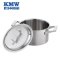 KMW 晶品复底锅(方柄)24CM KMW-E-GJ056 304不锈钢 加厚复底汤锅 煲汤锅 电磁炉通用smzdm