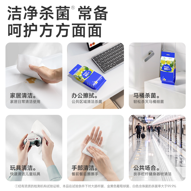 德佑卫生湿巾A版单片*10片*1包(10包/组)高清大图