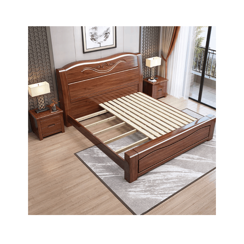 鸿业盛大(HONG YE SHENG DA) HY-1048 2000*1500*960mm±10cm木床单人床 宿舍床图片