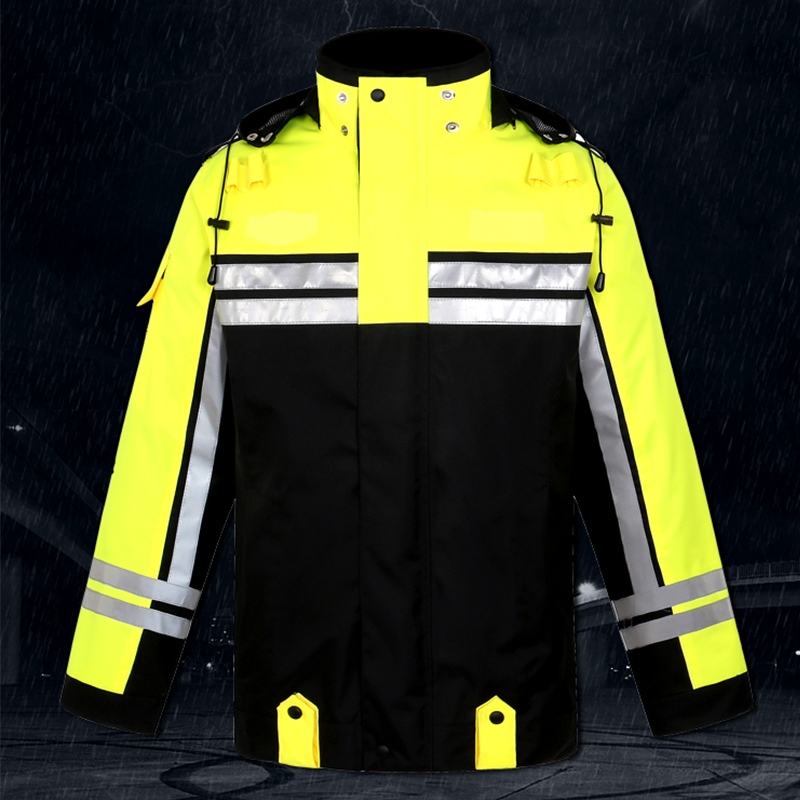 摩托车 机车 成人反光分体雨衣雨裤套装透气男新式交通骑行防水服高清大图