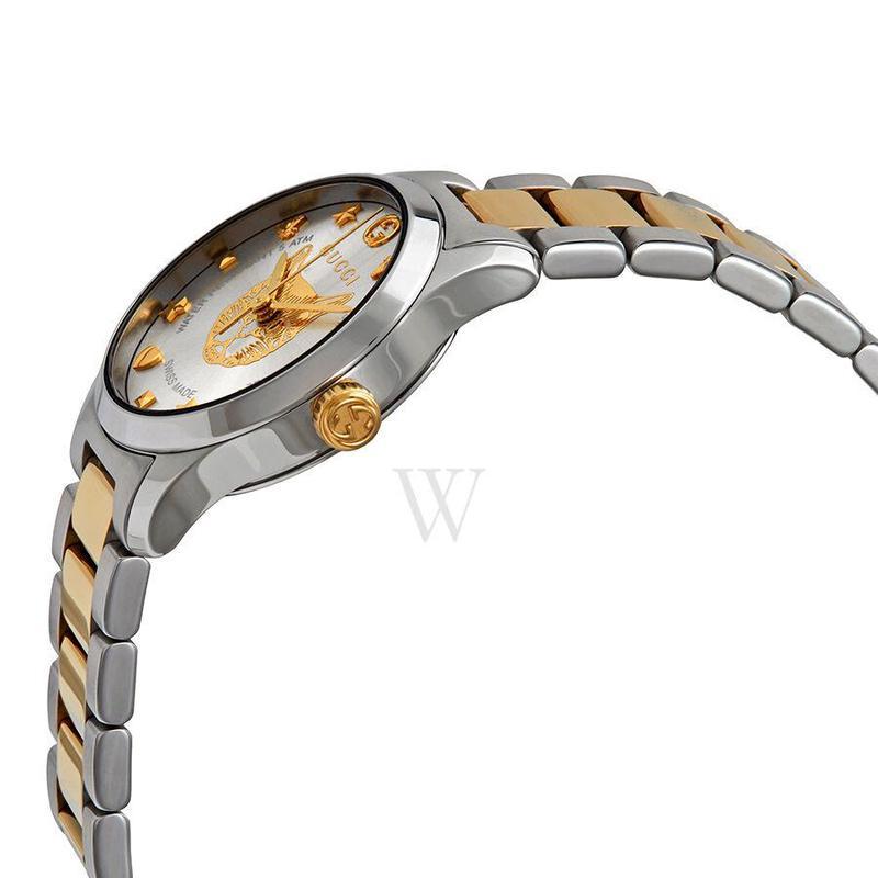 古驰gucci女表奢侈品新款gtimeless时尚休闲百搭简约淑女风银色表盘