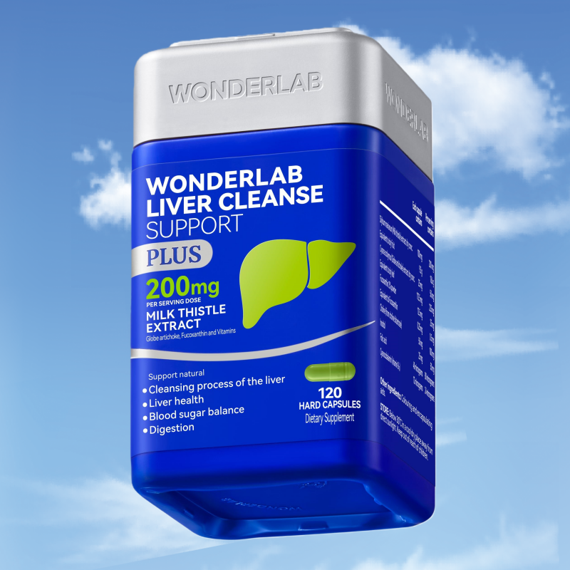 万益蓝WonderLab奶蓟草PLUS护养肝水飞蓟类男女士净肝升级版高浓度原装进口营养丰富科学配比膳食营养补充剂高清大图