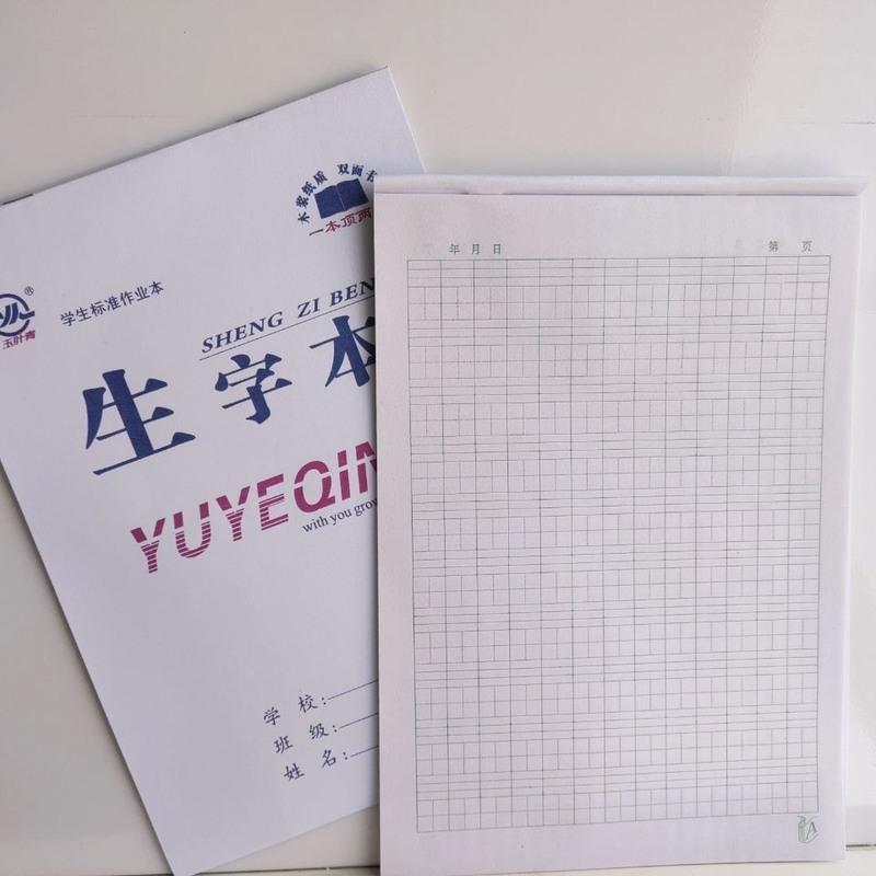 16K大本作业本批发小学生英语数学语文作文生字本田子格初中本子 10本装 作业