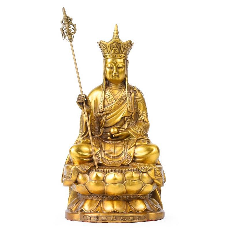 美帮汇地藏菩萨 地藏佛像纯铜坐莲戴宝冠度化罪孽大愿菩萨高清大图