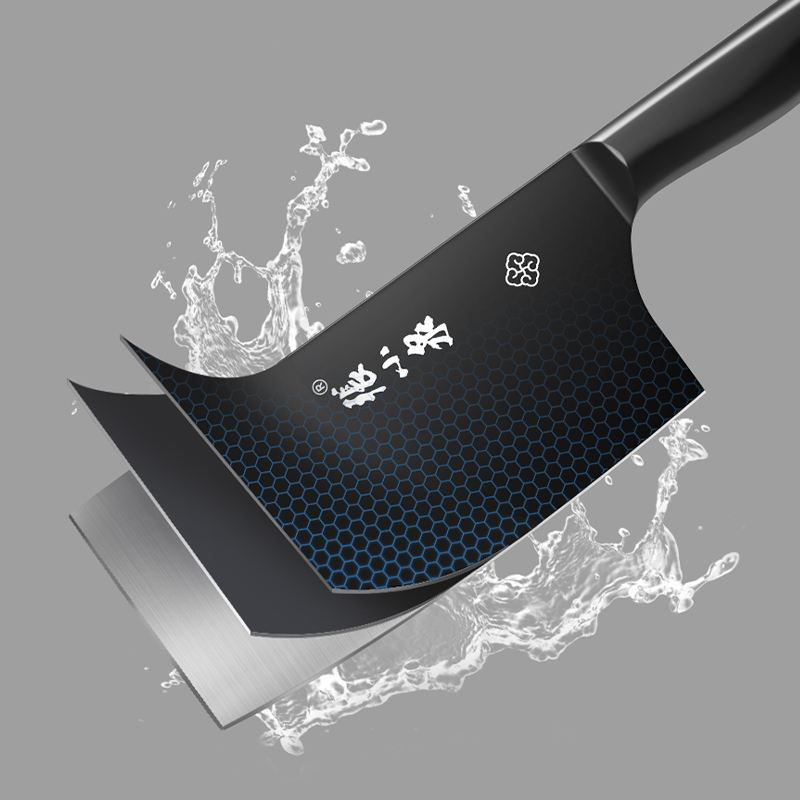 张小泉流线几何·墨影刀具六件套刀具套装家用刀具套刀厨房切菜切肉菜刀 墨影 6件套高清大图