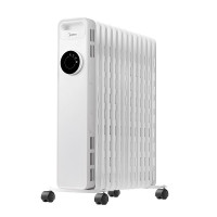 美的(Midea)电热油汀机械式家用电暖器暖气防烫镂空叶片加热节能电烤火炉