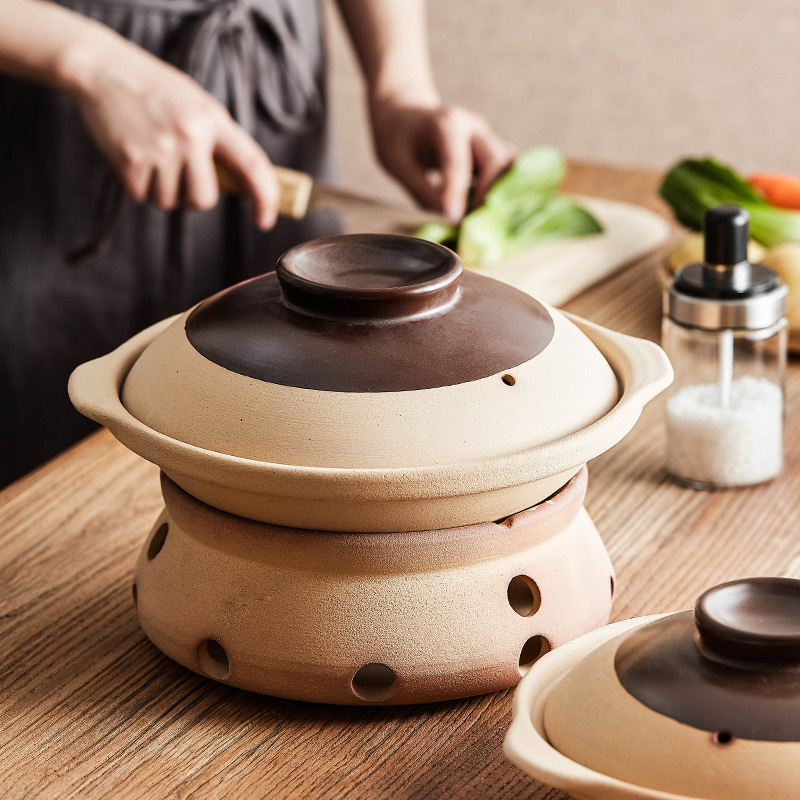 粗砂锅老式陶土沙锅煤气烘焙精灵专用陶瓷炖肉锅煲仔饭锅煲汤锅小号