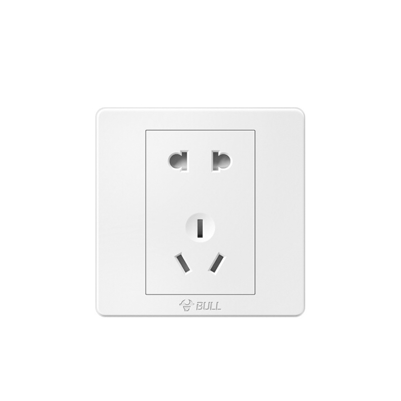 公牛G07系列86型面板五孔插座(10A/250V/白色)G07Z223