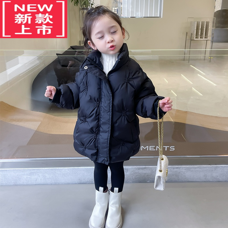 可莉允女童羽绒棉服冬装2023年新款洋气韩版儿童装棉衣冬款宝宝加厚棉袄